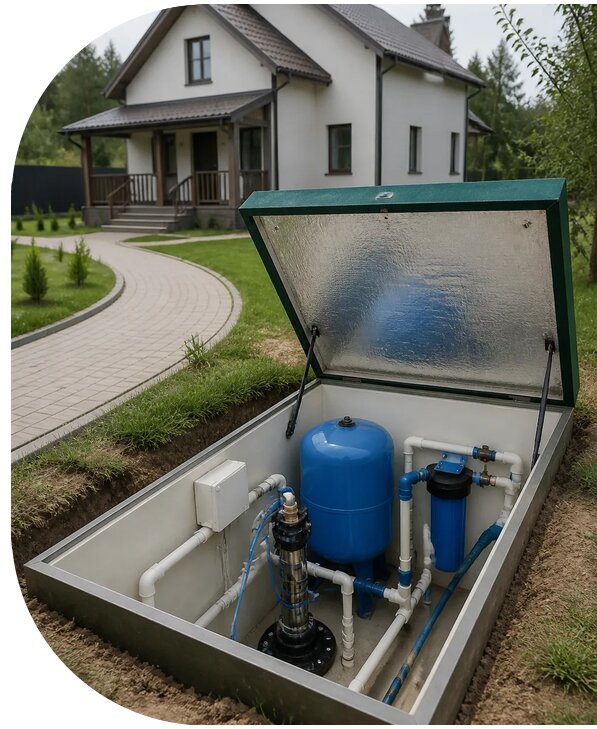 Автономное водоснабжение дома в Кузнецке от 156360 р. | АПаруса-Кнц